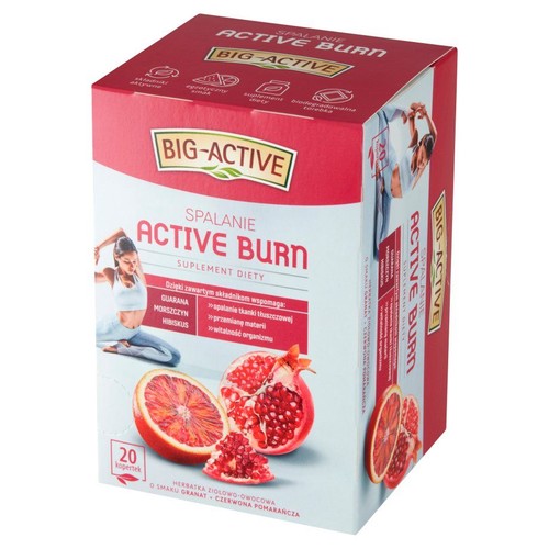 Herbatka ziołowo-owocowa Spalanie Active Burn Big Active 20 torebek