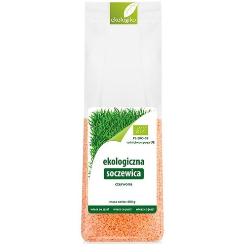 BIO Ekologiczna Soczewica czerwona  Ekologiko 400 g