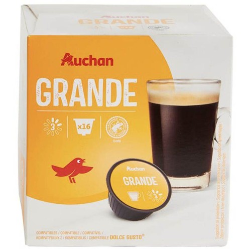Kawa w kapsułach typ Grande  Auchan 16 kapsułek