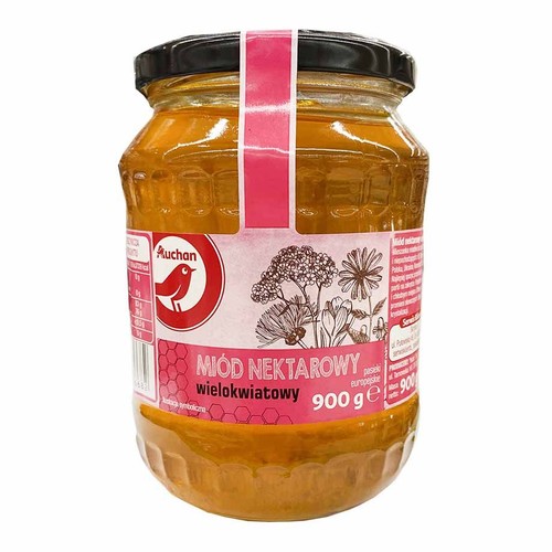 Miód wielokwiatowy Auchan 900 g