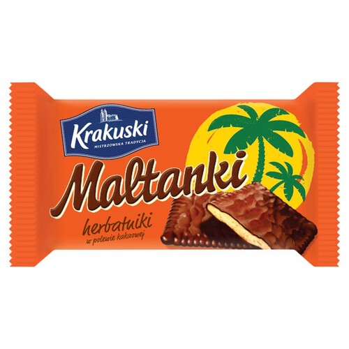 Maltanki herbatniki w polewie kakaowej Krakuski 80 g