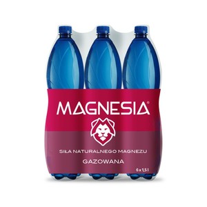 Woda mineralna gazowana Magnesia 6 x 1,5 l