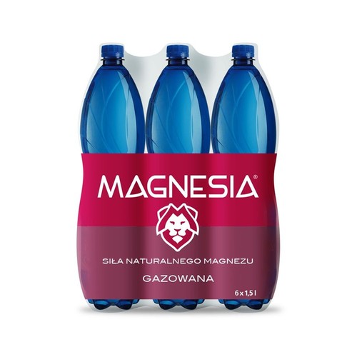 Woda mineralna gazowana Magnesia 6 x 1,5 l