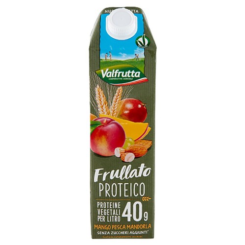 Shake proteinowy o smaku mango i brzoskwini bez cukru  Valfrutta 1 l