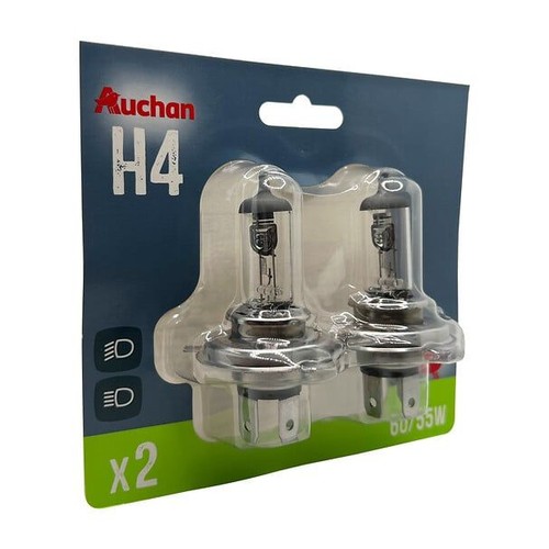 Zestaw żarówek samochodowych przednich 2szt H4 60/55W Auchan 1 sztuka