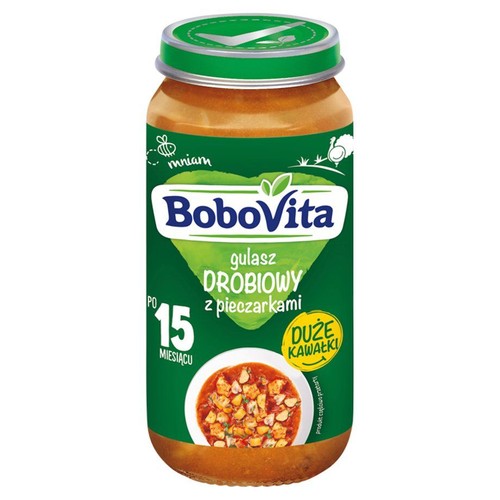 Gulasz drobiowy z pieczarkami po 15 miesiącu BoboVita 250 g