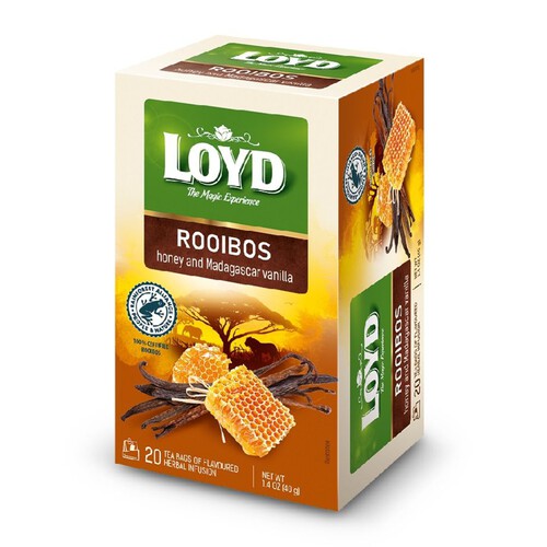 Rooibos z miodem i wanilią Loyd 20 torebek