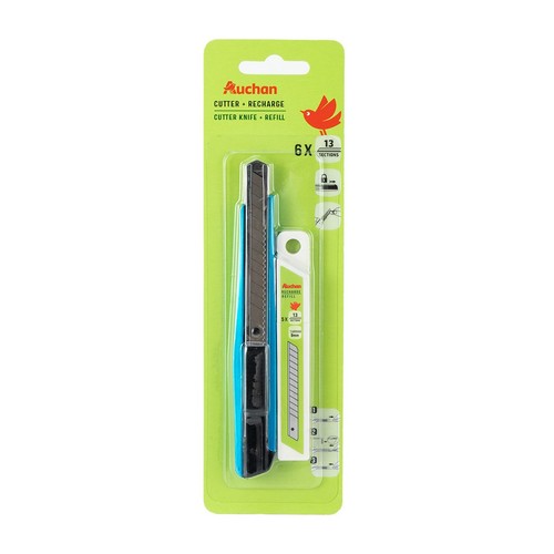 Nożyk modelarski segmentowy 13 mm Auchan 1 sztuka
