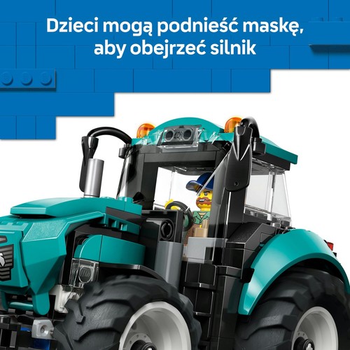 City Traktor 60498, zestaw konstrukcyjny z minifigurką LEGO 1 sztuka