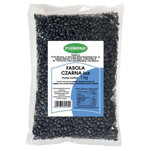 Fasola czarna Florpak 1 kg