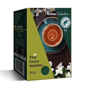 Herbata zielona liściasta jaśminowa Auchan Collection  80 g