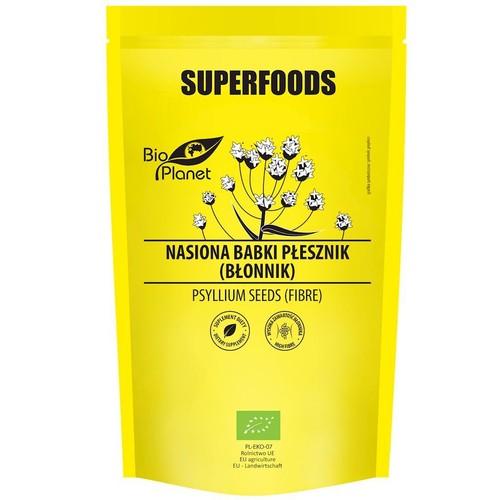 BIO Nasiona babki płesznik (błonnik) Bio Planet Superfoods 250 g