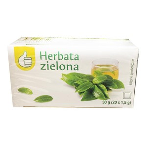 Herbata zielona ekspresowa Auchan 20 torebek