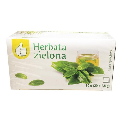 Herbata zielona ekspresowa Auchan 20 torebek
