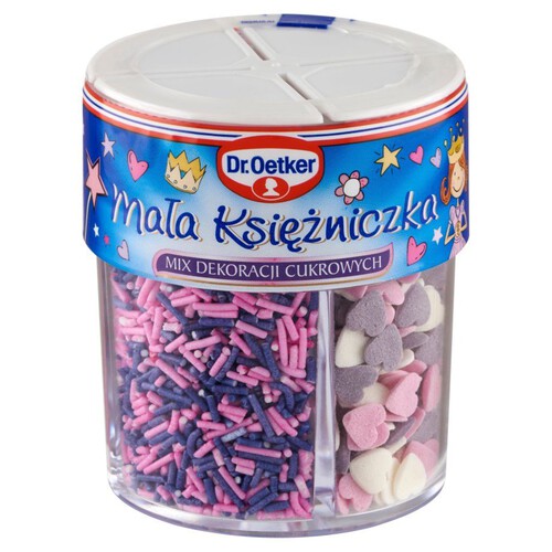 Mix dekoracyjny Mała Księżniczka - dekoracje cukrowe Dr. Oetker 78 g