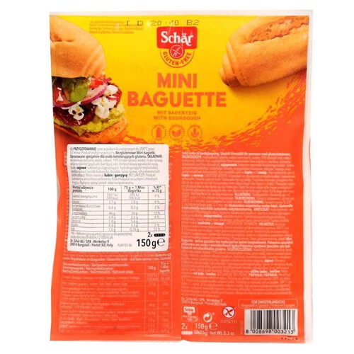 Bezglutenowe Mini bagietki Schär 2 x 150 g