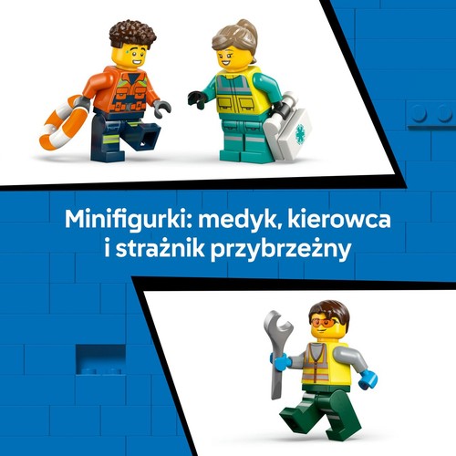 City Zestaw z samolotem, ciężarówką serwisową i poduszkowcem 60505 LEGO 1 sztuka