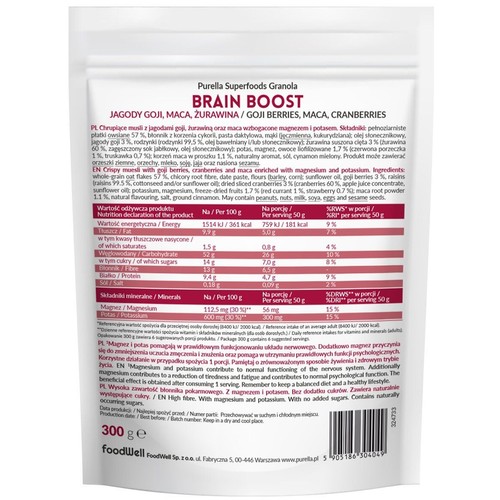 Granola Brain Boost  Purella Superfoods 300 g