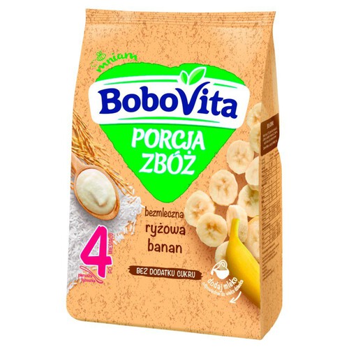 Kaszka bezmleczna ryżowa banan po 4 miesiącu BoboVita 170 g