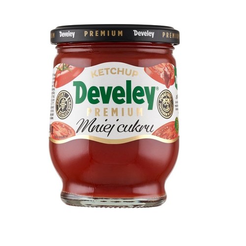 Ketchup Premium mniej cukru Develey 290 g