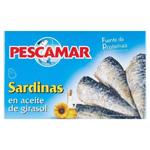 Sardynki w oleju słonecznikowym Pescamar 115 g