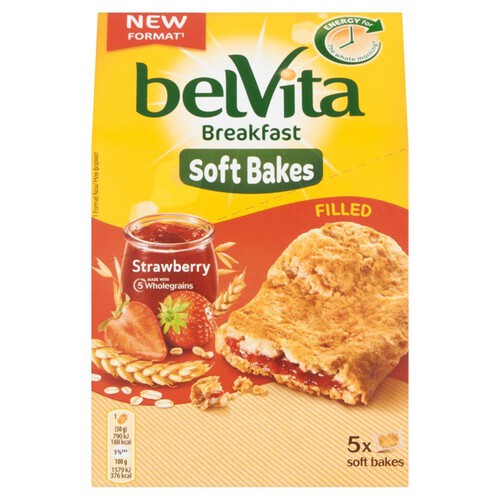 Ciastka zbożowe z nadzieniem truskawkowym   belVita 250 g