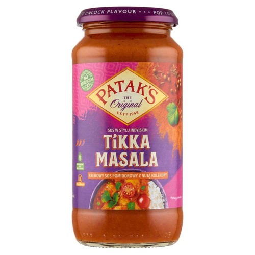 Kremowy sos pomidorowy Tikka  Masala Patak's 450 g