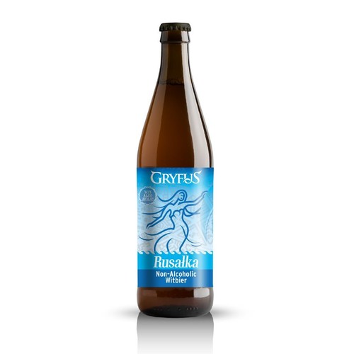 Piwo bezalkoholowe Rusałka Witbier alk. 0.0% obj. Gryfus 500 ml