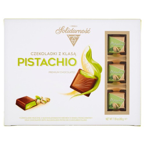 Pistachio czekoladki z klasą Solidarność 200 g