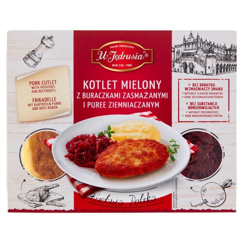 Kotlet mielony z burakami i puree  Auchan 400 g