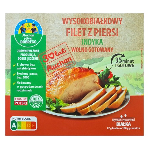 Wysokobiałkowy filet z piersi indyka  Pewni Dobrego na wagę ok. 450 g