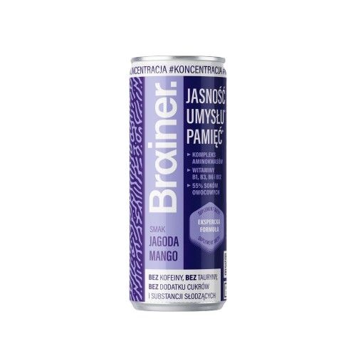 Suplement diety w płynie Jagoda Mango Brainer 250 ml