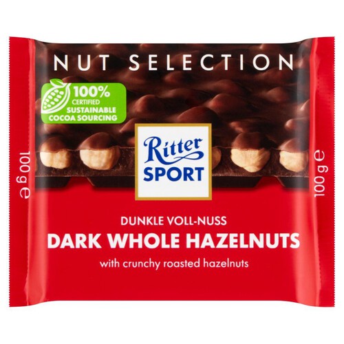 Czekolada deserowa z całymi orzechami laskowymi  Ritter Sport 100 g