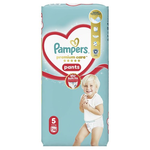 Pieluszki Premium Care Pants 5  12-17 kg  Pampers 52 sztuki