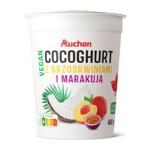 Vegan Cocoghurt z brzoskwiniami i marakują Auchan 400 g