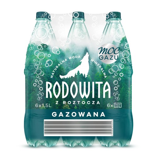 Naturalna woda mineralna gazowana  Rodowita z Roztocza 6 x 1,5 l