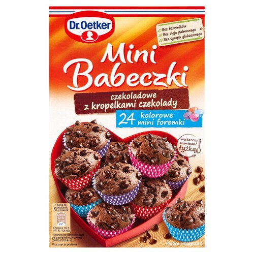 Mini babeczki czekoladowe z kropelkami czekolady Dr. Oetker 252 g