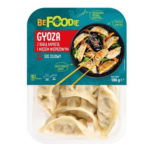 Pierozki Gyoza z wieprzowiną BeFoodie 186 g