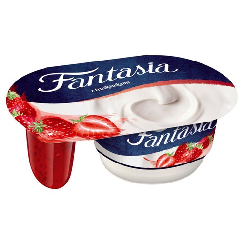 Fantasia Jogurt kremowy w truskawkami Danone 118 g