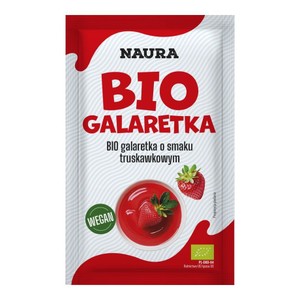BIO Galaretka o smaku truskawkowym   Naura 38 g
