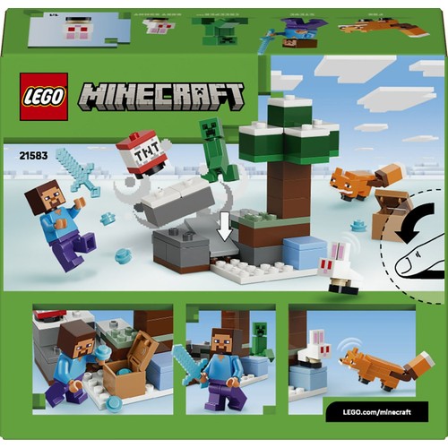 Minecraft® Przygoda Steve’a w tajdze 21583, prezent dla graczy LEGO 1 sztuka