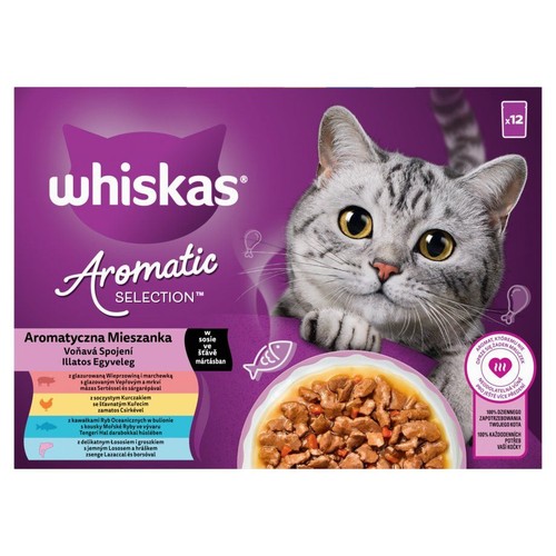 Karma mokra aromatyczna mieszanka dla kota Whiskas 12 x 85 g