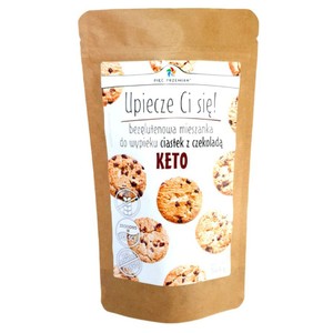 KETO Bezglutenowa mieszanka do wypieku ciastek z czekoladą  Pięć Przemian 365 g