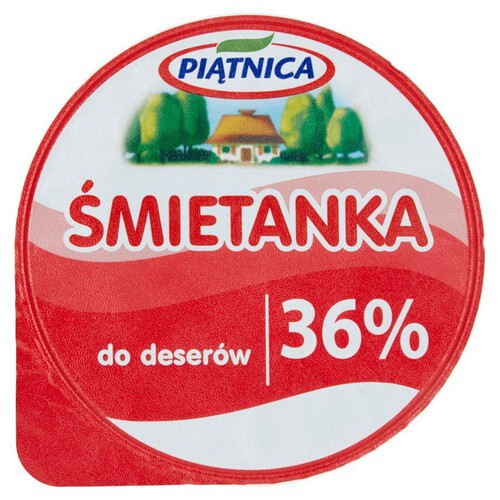 Śmietanka 36% homogenizowana Piątnica 200 g