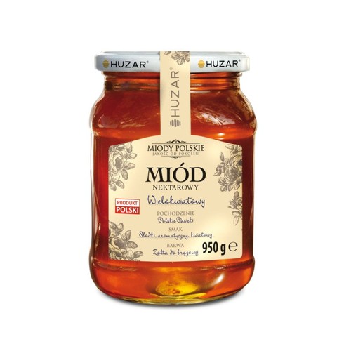 Miód wielokwiatowy polski Huzar 950 g