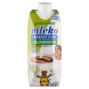 Mleko zagęszczone niesłodzone z błonnikiem light Gostyńskie 500 g