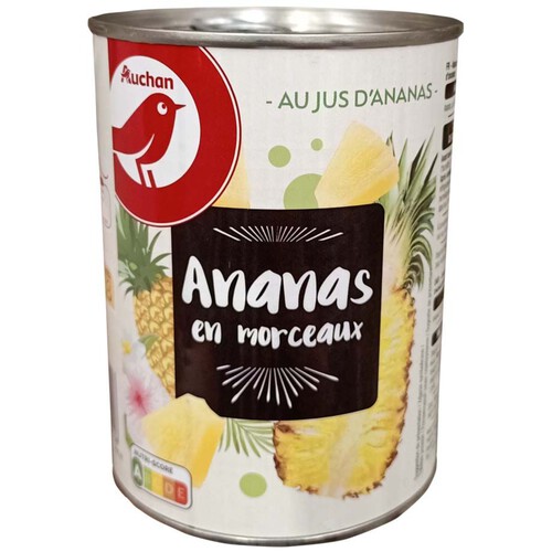 Ananas kawałki w soku  Auchan 560 g