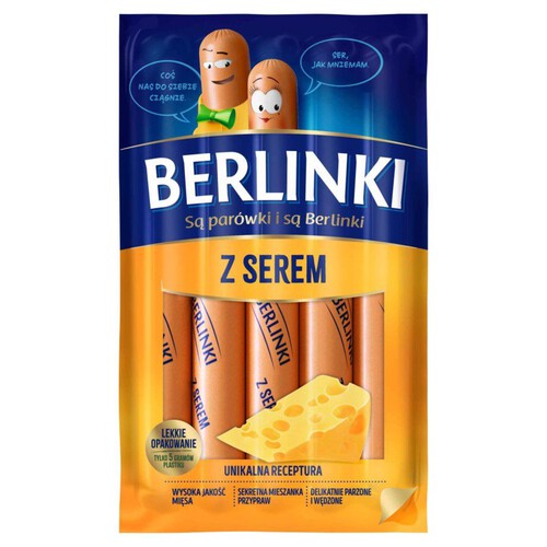 Parówki z serem Berlinki 250 g