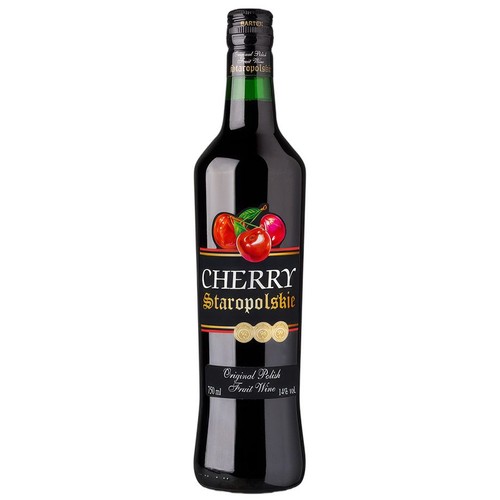Wino owocowe słodkie Cherry alk. 14,0% obj. Staropolskie 750 ml