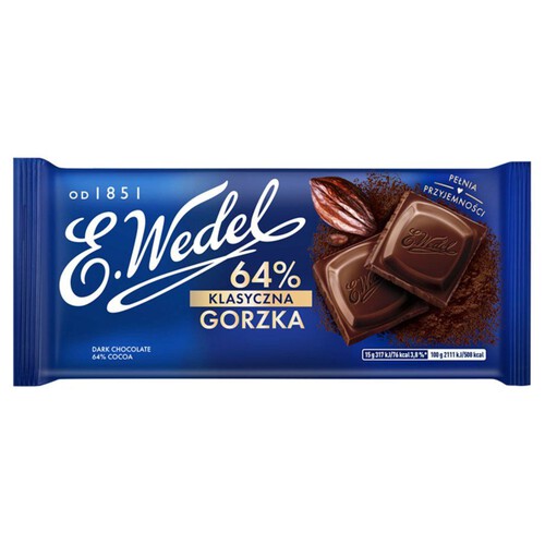 Czekolada klasyczna gorzka 64% E.Wedel 90 g